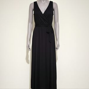 Elegant Black Sleeveless Maxi Dress